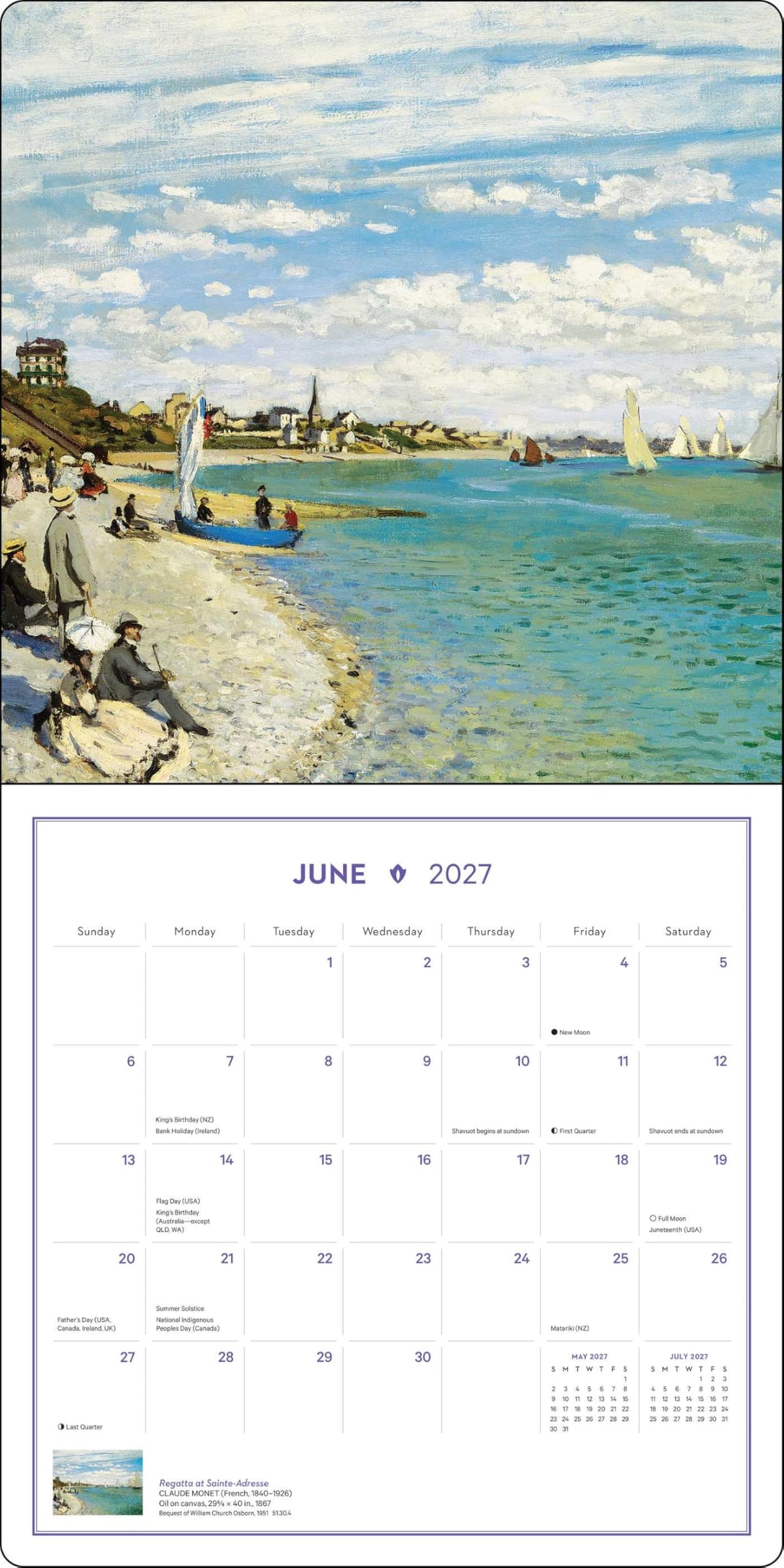Impressionism and Post-Impressionism 2027 Wall Calendar