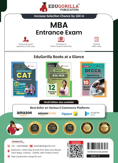 MBA Entrance Exam 2024 - 73 Topic-wise Solved Tests For Various National and State Universities/Institutes CAT, MAT, NMAT, SNAP, ATMA, TISSNET, GMAT, MAH CET with Free Access to Online Tests