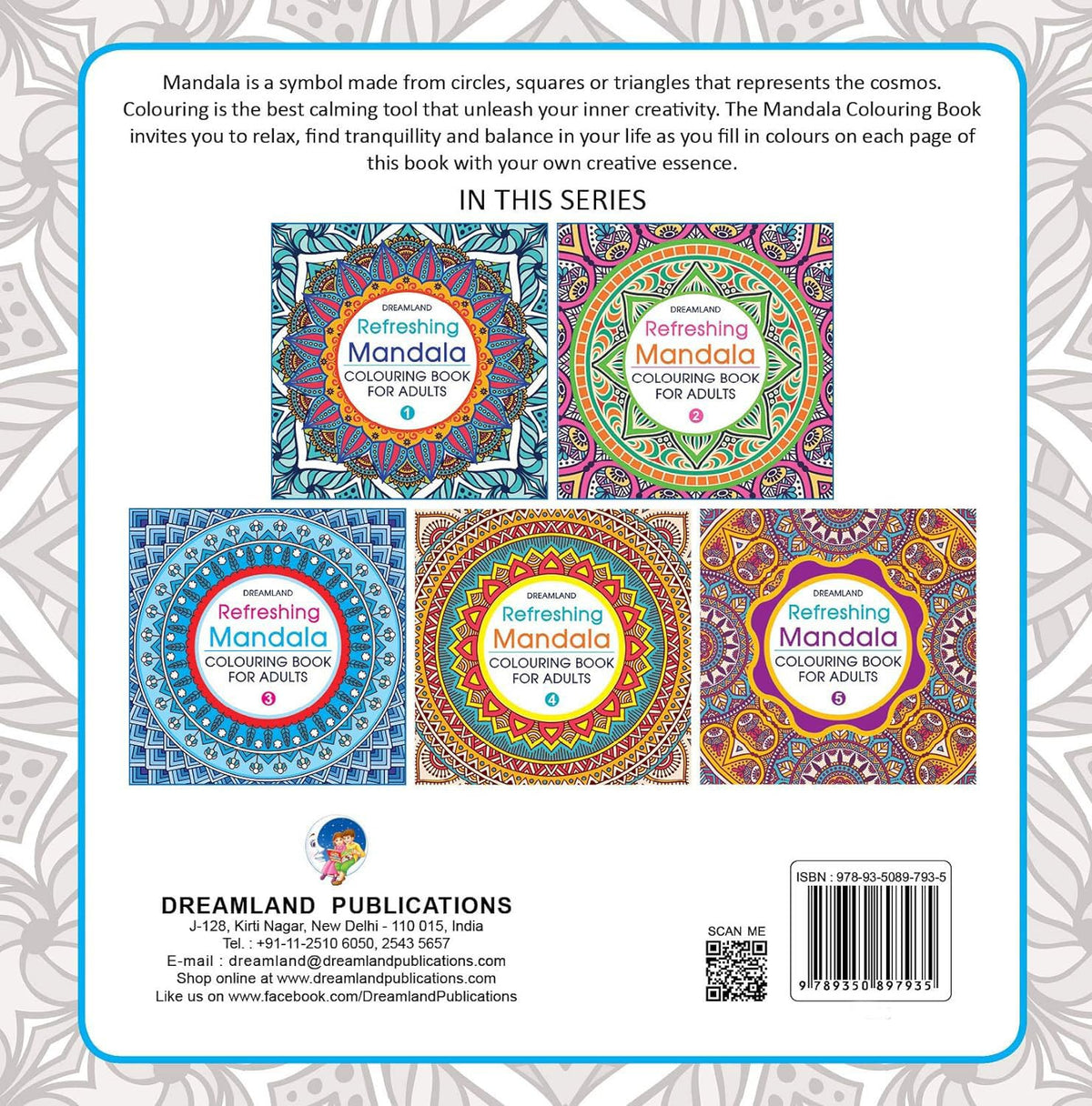 Refreshing Mandala Colouring Book for Adults Book 5| Intricate Mandala Designs for Mindfulness, Relaxation & Creativity | High Quality Paper for Pens, Pencils & Markers