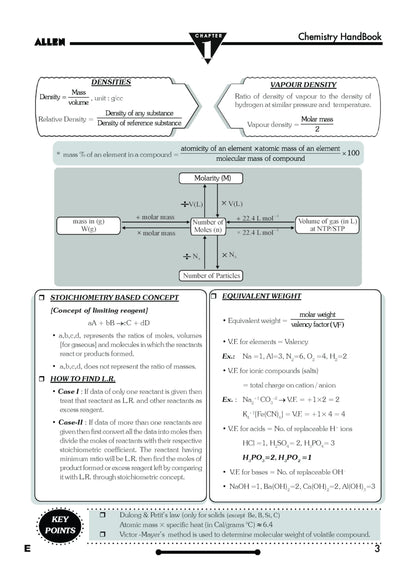 ALLEN Chemistry Handbook For NEET (UG) Exam (English) | NON RETURNABLE