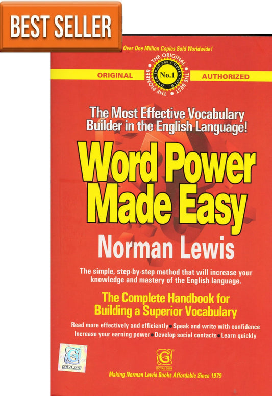 WORD POWER MADE EASY - Norman Lewis - The Complete Handbook for Building a Superior Vocabulary [ORIGINAL RED BOOK WITH HOLOGRAM & AUTHORISED] - 2026 Reprinted for 2027 Exams