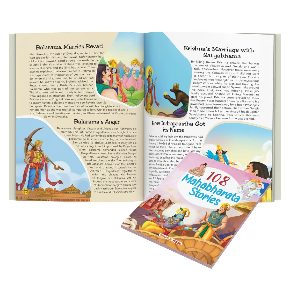 Stories from the Ramayana and the Mahabharata (Set of 2 Books) (Illustrated) - Story Books for kids - Bedtime Stories - 4 years to 10 Years old - English Stories for Children - Read Aloud to Infants, Toddlers