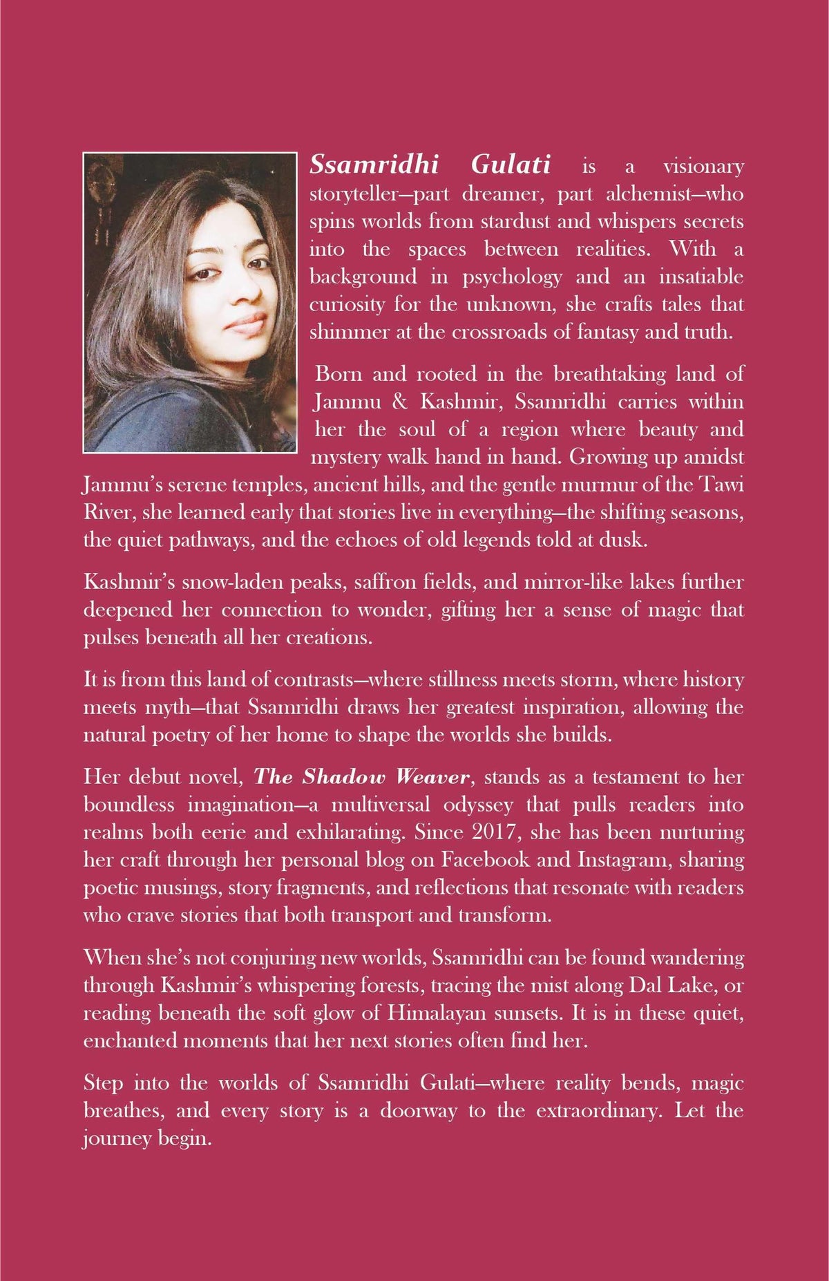 The Shadow Weaver: A Multiverse Fantasy Novel of Parallel Worlds, Cosmic Magic, Identity, and Alternate Realities | Epic Fantasy Fiction Book by Ssamridhi Gulati