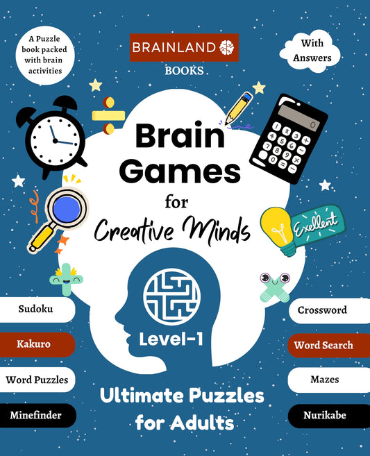 Brain Games for Creative Minds - Ultimate Puzzles for Adults - Level 1