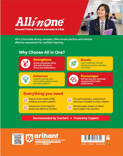 Arihant All in One Science (Exploration) Class 9 for CBSE Exam 2026-27 | NCERT Based Complete Theory, Practice Exercises, CBQs, A-R, Sample Papers & Mind Maps | Revised Edition as per Latest Syllabus