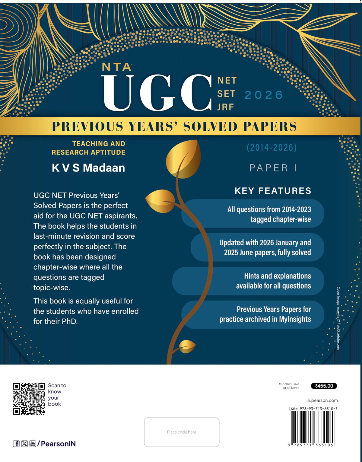 Pearson UGC NET Paper 1 Teaching & Research Aptitude 10th Anniversary Edition + Previous Years Solved Papers | Fully Solved 2024–2026 Papers, Mock Tests, Topic-wise Practice & Latest Exam Pattern