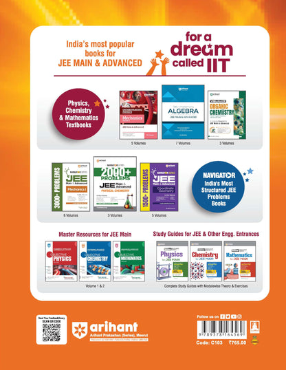 Arihant 25 Years JEE Main Chemistry | Chapterwise Topicwise Levelwise 3500+ MCQs (2026–2002) for JEE Main & AIEEE | NTA Authenticated Answers & Topicwise Worksheets | Key Ideas, Concept Enhancer