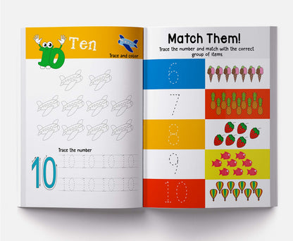 Numbers 1–10 | Write & Practice Book For Kids | Ages 3–5 Years | Early Math Workbook | Number Tracing & Writing Practice | Fine Motor Skills | Toddlers & Preschool | Premium Paperback | Latest Edition
