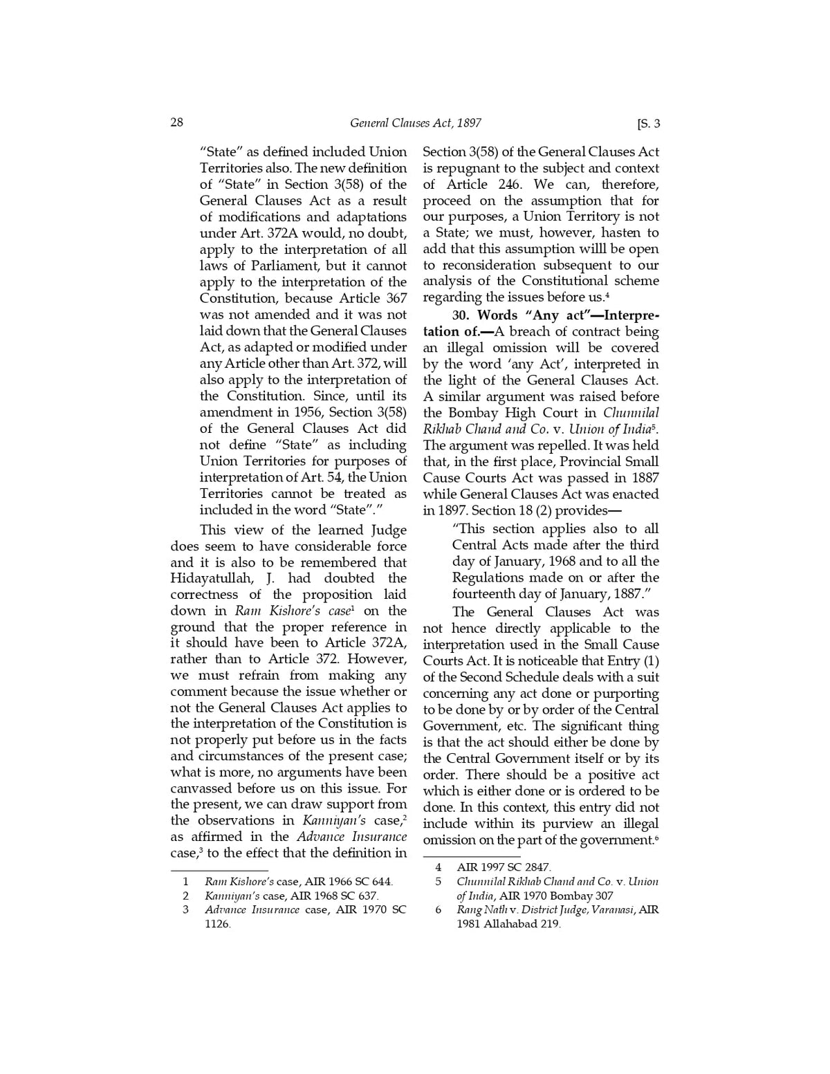 Lawmann's General Clauses Act, 1897 | Bare Act with Comments