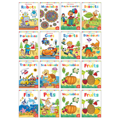 Coloring Books for Kids (Pack of 16 Books) - Shrink Wrap
