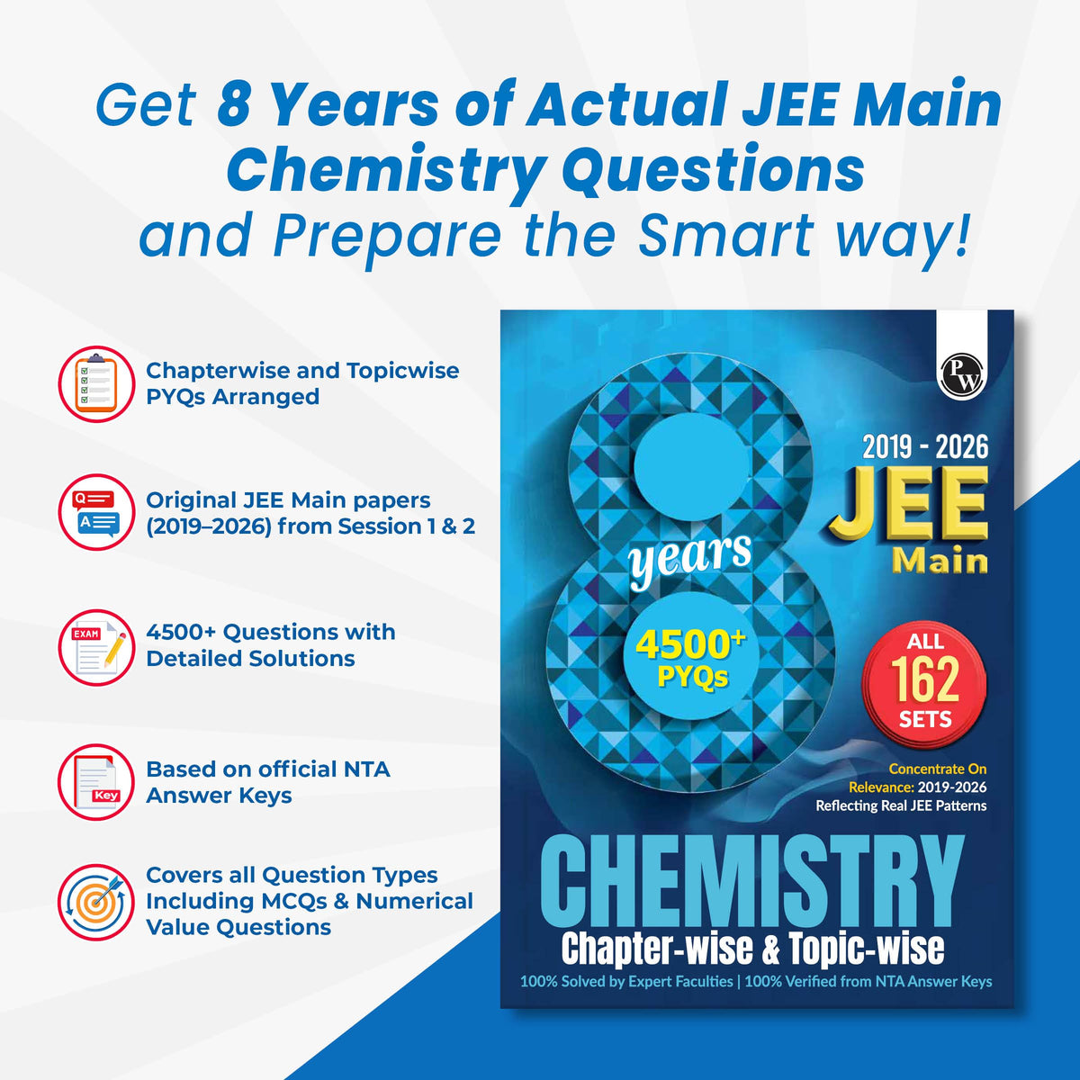 PW NEET PYQ 39 Years Chemistry For 2027 Exam | PYQ Deja Vu | Additional PYQs from Re-NEET and Other States | Chapterwise and Topicwise Solutions (2026-1988) with Highlighted Must Revise Questions