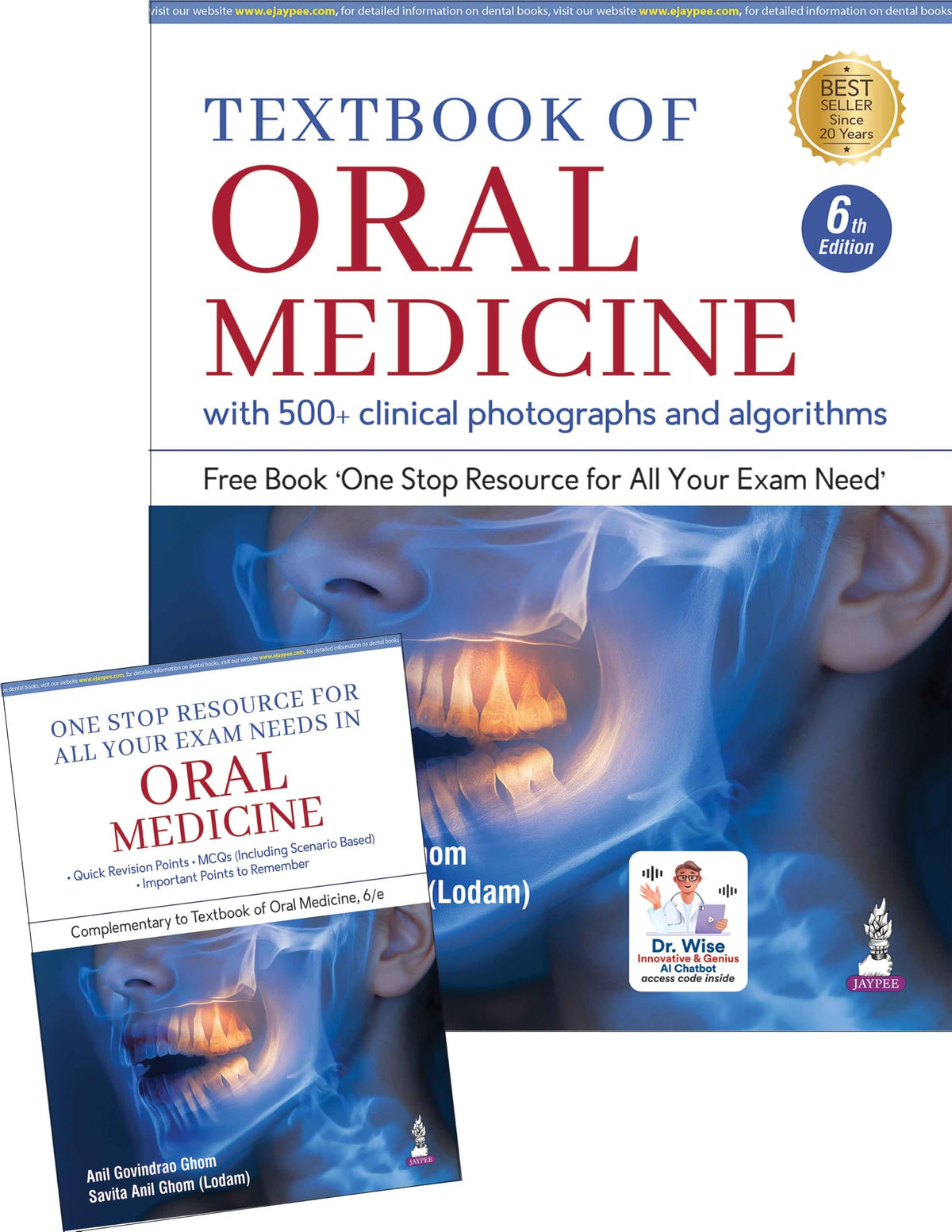 Textbook of Oral Medicine, 6/E for BDS with Free One Stop Resource Book for All Your Exam Needs | 500+ Clinical photographs and algorithms: 1