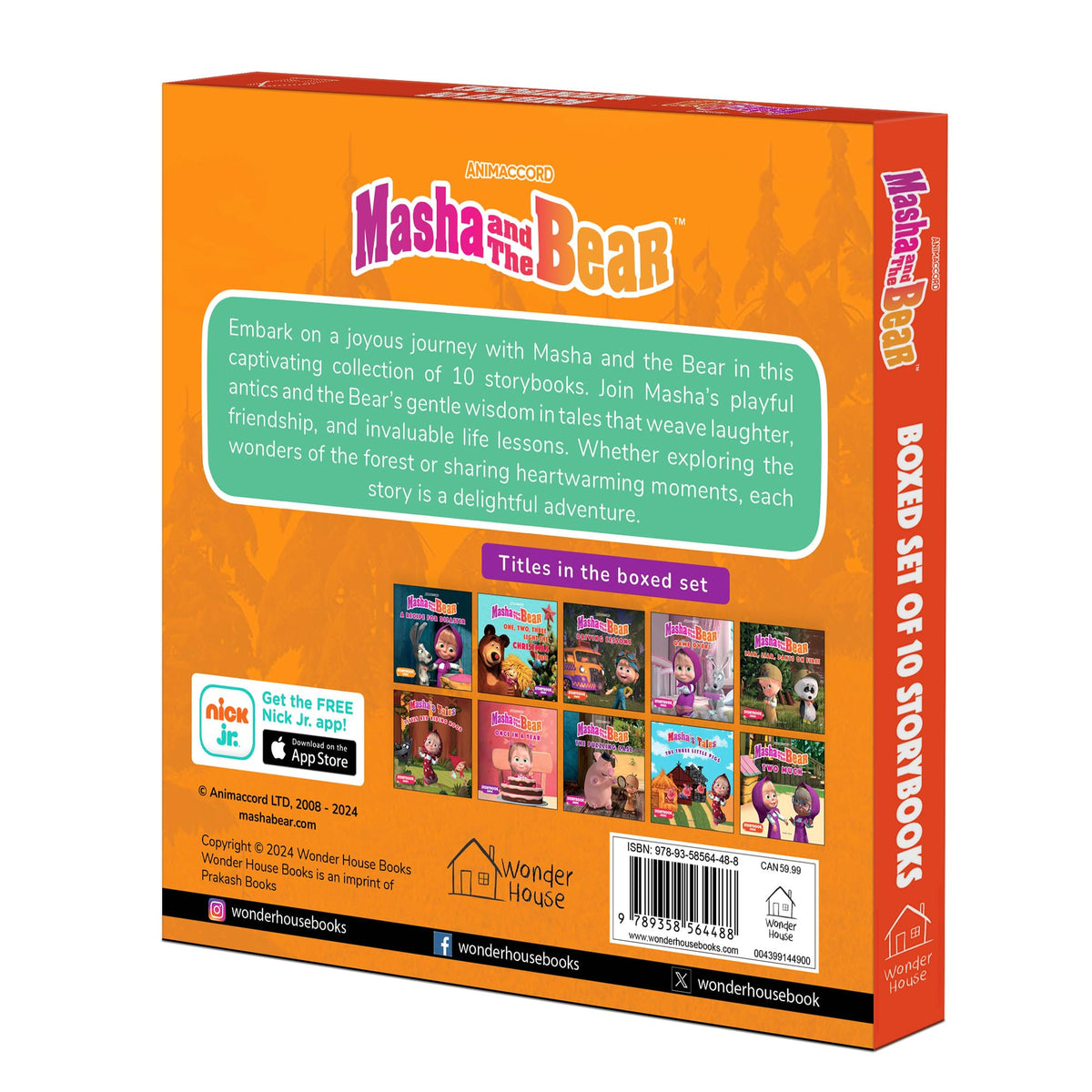 Masha and The Bear Story Books (Set of 10 Story Books): Boxed Set
