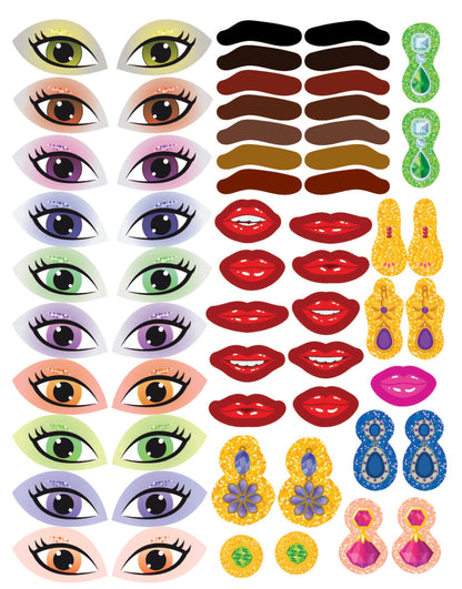 Princess Create a Face Sticker Book for Kids Ages 3-7 | Interactive Activity Book with Blank Faces to Decorate with Princess Stickers, Tiaras, Bows & ... for Girls | Imaginative Play & Creativity