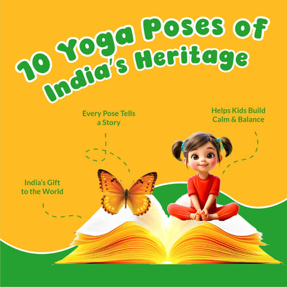 First Yoga Poses for Sootra Tots | Illustrated Yoga Board Book for Kids | 10 Fun Asanas with Sanskrit Names | Early Learning Board Book for Babies, Toddlers & Preschoolers | Ages 0–5 Years