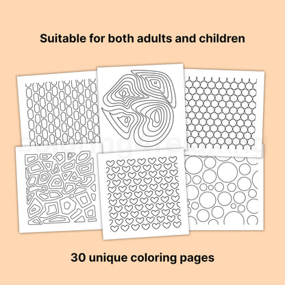 Coloring for Relaxing : Stress-relief premium quality easy coloring book for busy adults | Ages 3 to 70 | Premium 150GSM paper | Thick bond paper