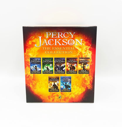 The Essential Percy Jackson Collection (7 Books Set) by Rick Riordan (Lightning Thief, Sea of Monsters, Titan's Curse, Battle of Labyrinth, Last Olympian, Greek Heroes, Greek Gods)