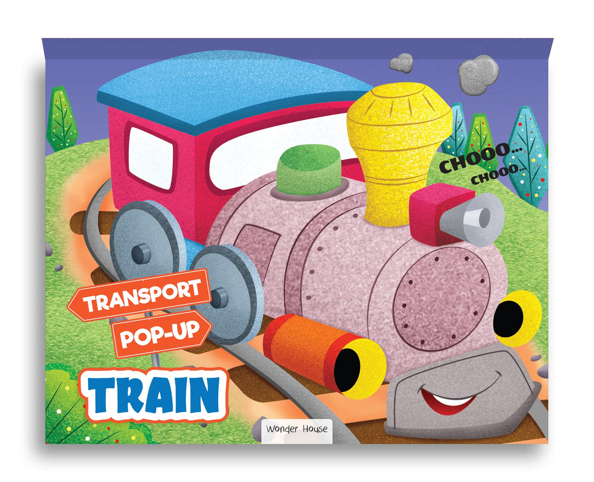Pop-Up Transport - Train - Gorgeously Illustrated Pop-Up Book For Children - Learn About The World Of Trains And What All They Do