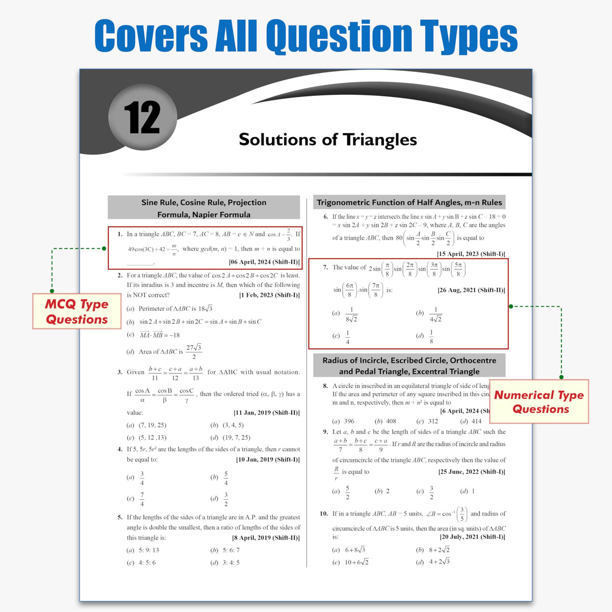 PW JEE Main 8 Years (2019-2026) PYQs Physics, Chemistry, Maths Combo Set of 3 Books | All 162 Sets Previous Years Solved Papers For JEE Main 2027 Exams | Concentrate on Relevance
