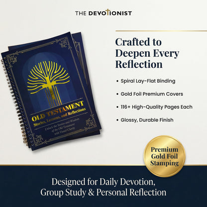 The Devotionist Bible Companion Bundle | Old & New Testament Bible Study Guide | Visual Timelines, Maps & Summaries | Set of 2 Spiral-Bound Christian Reference Books