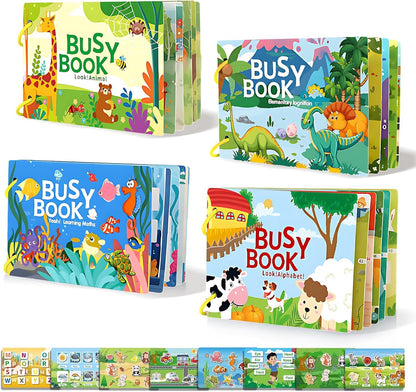 SHNMN Busy Book | Preschool Busy for Toddlers Kids/Children Activities | Quiet Book Alphabets, Animal, Shapes Learning | Kids Age 3-5 Years: 1 (Alphabet,Animal,Learning,Elementary Book)