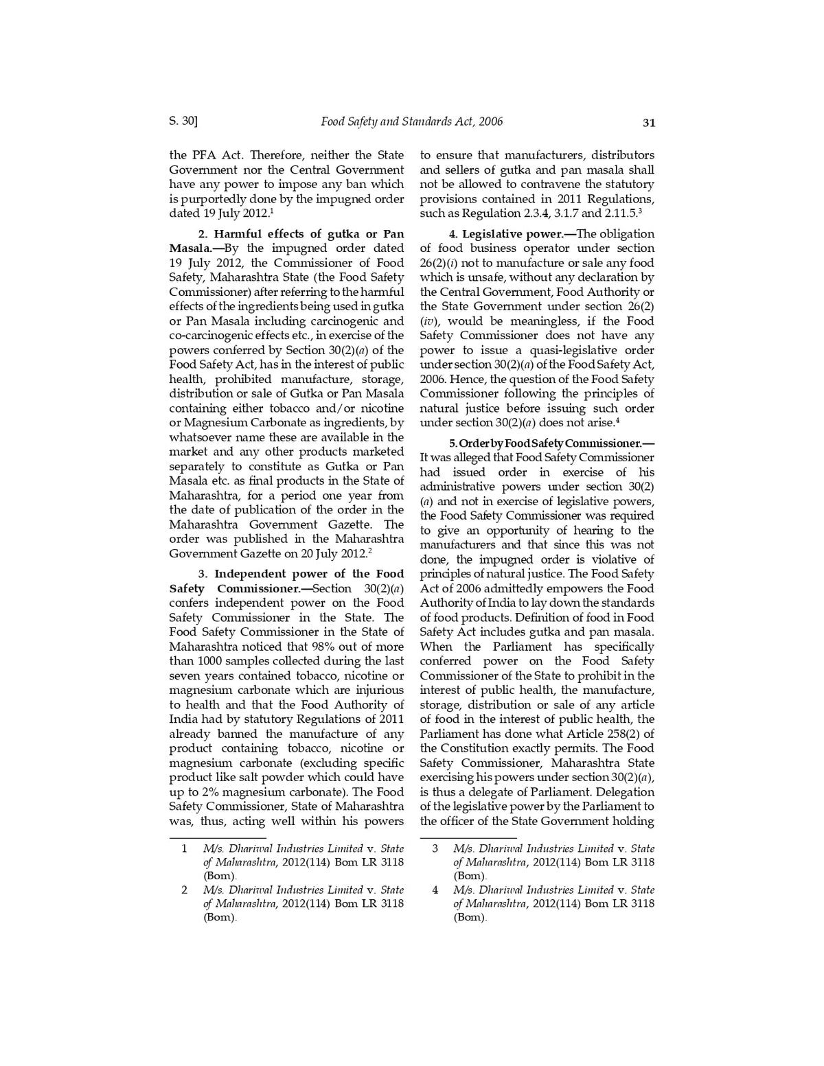 Lawmann's Food Safety and Standards Act, 2006 | Bare Act with Comments