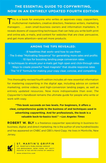 The Copywriter's Handbook:A Step-by-Step Guide to Writing Copy That Sells (4th Edition)