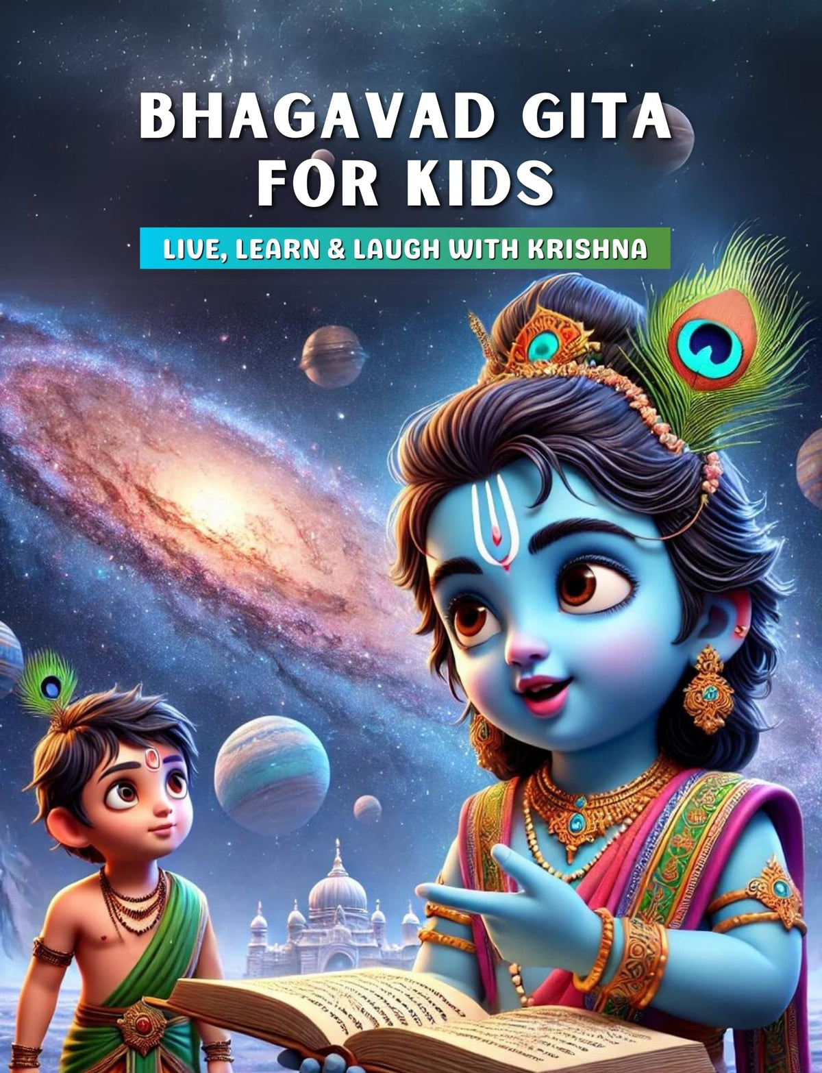 Bhagavad Gita for Kids English Edition | Krishna Stories for Children | Illustrated Moral Stories & Activity Book | Life Lessons & Values | Age 5–10