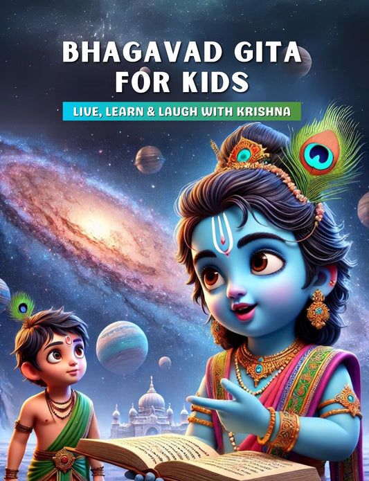 Bhagavad Gita for Kids English Edition | Krishna Stories for Children | Illustrated Moral Stories & Activity Book | Life Lessons & Values | Age 5–10