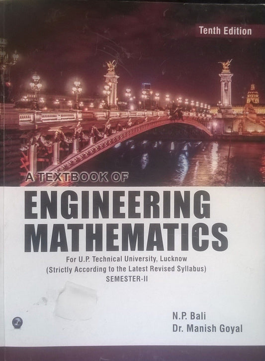 A TEXTBOOK OF ENGINEERING MATHEMATICS FOR UPTU& MTU SEM-II