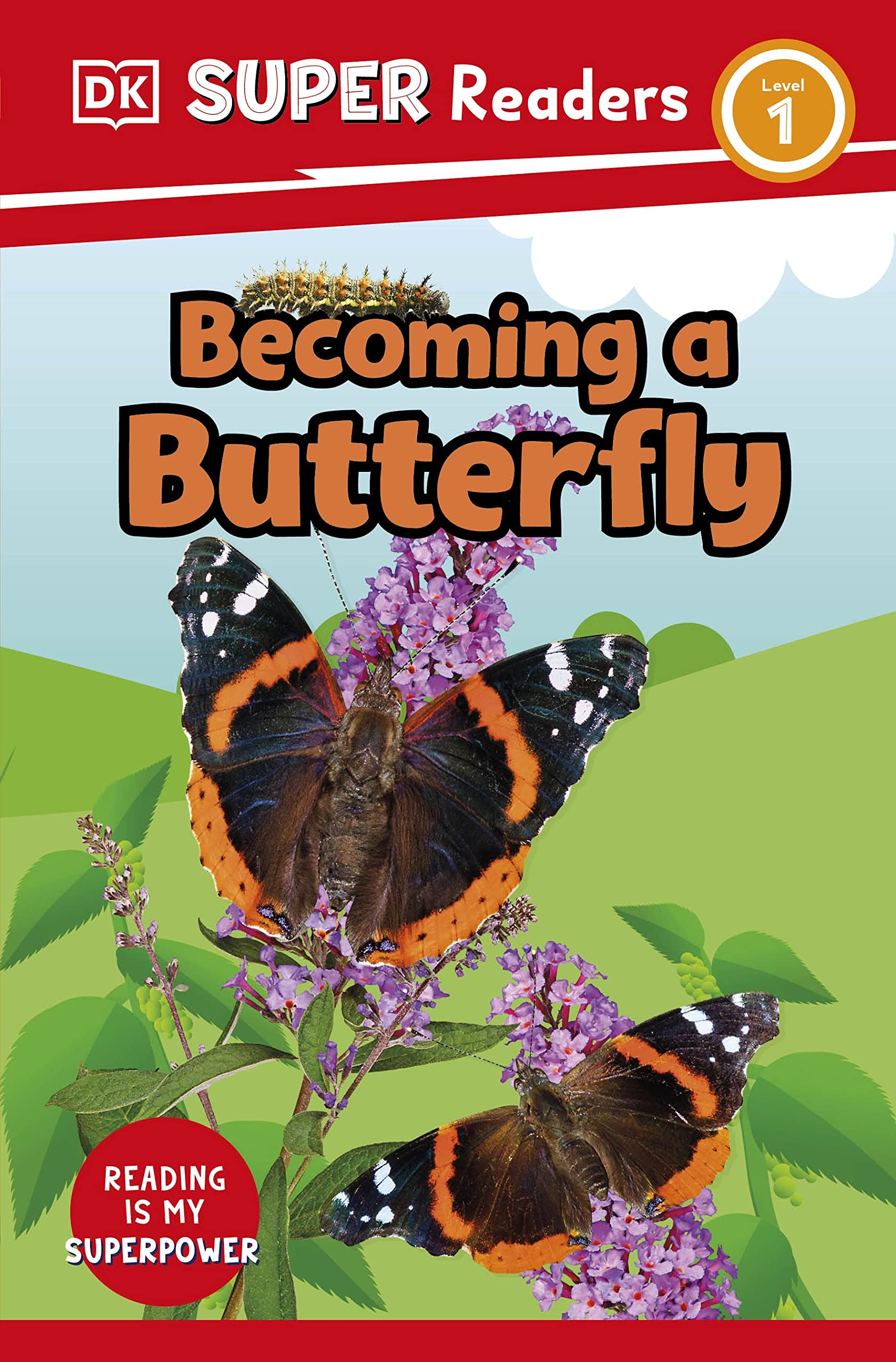 DK Super Readers Level 1 Becoming a Butterfly book cover