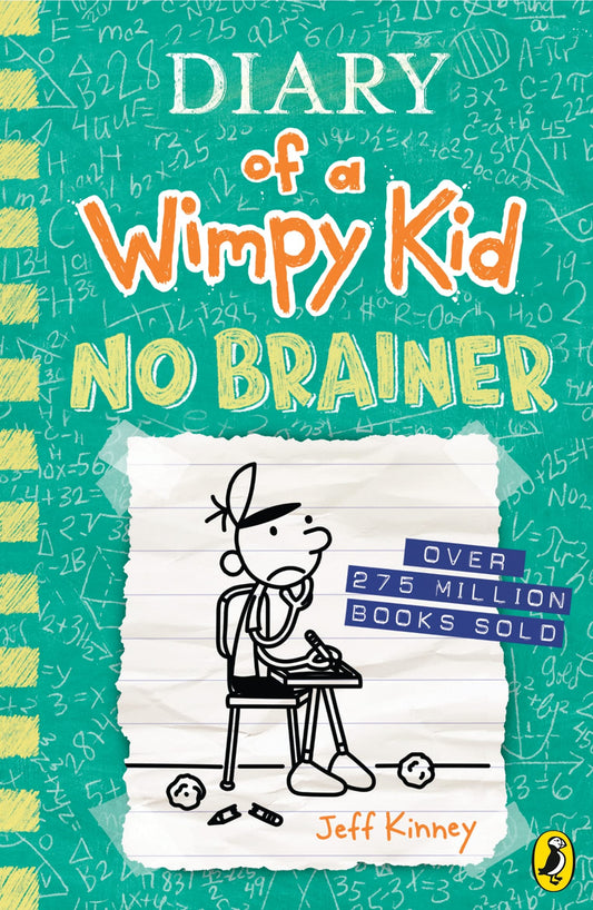 Diary of a Wimpy Kid: No Brainer (Book 18) (Diary of a Wimpy Kid, 18) book cover