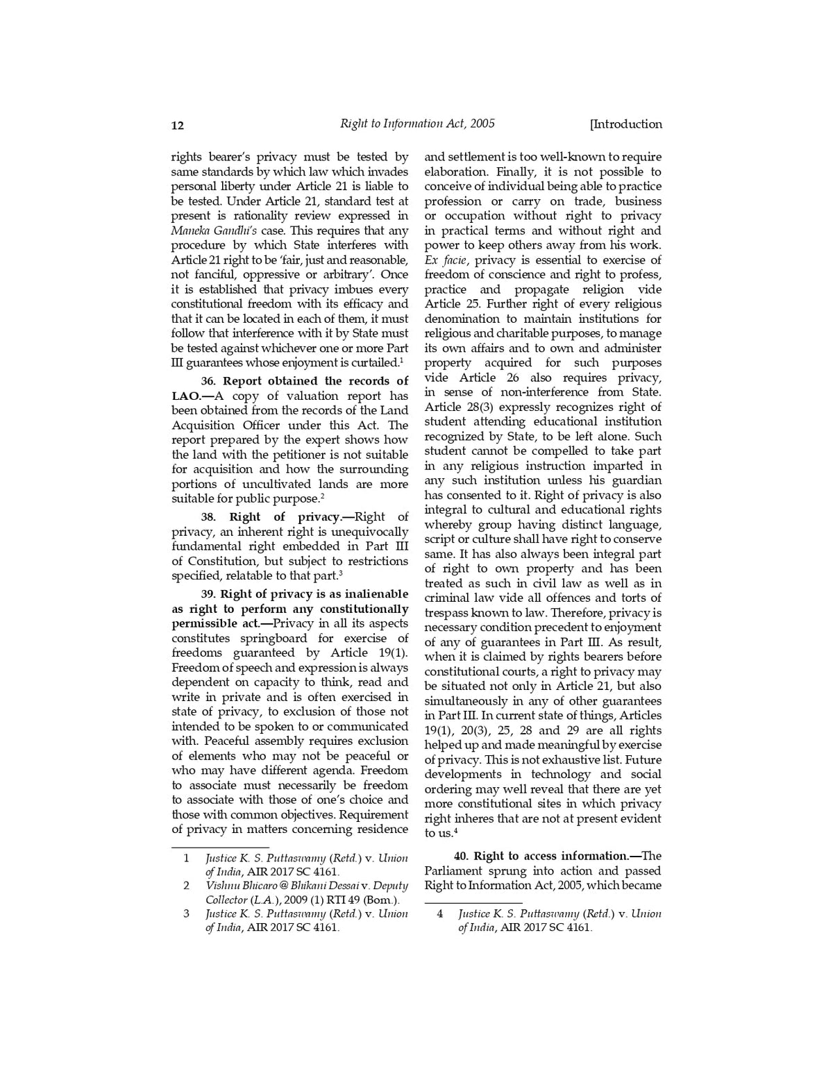 Lawmann's Right to Information Act, 2005 with RTI Rules and Regulations | Bare Act with Comments