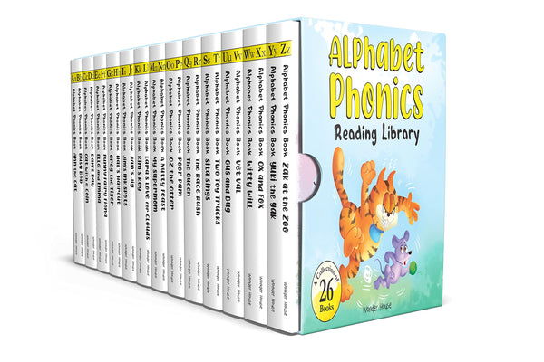Alphabet Phonics Reading Library For Children Boxset of 26 books