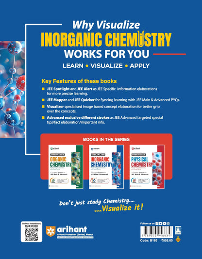 Arihant Visualize Inorganic Chemistry for JEE Main & Advanced 2026-2027 | Complete JEE Blueprint with Concept Visualizers, Modular Theory & Exercises, Theory–PYQ Syncing & JEE Spotlight