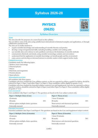 Oswaal IGCSE Topical Past Solved Papers l Physics (0625) | For 2027 Exam | With Oswaal AI
