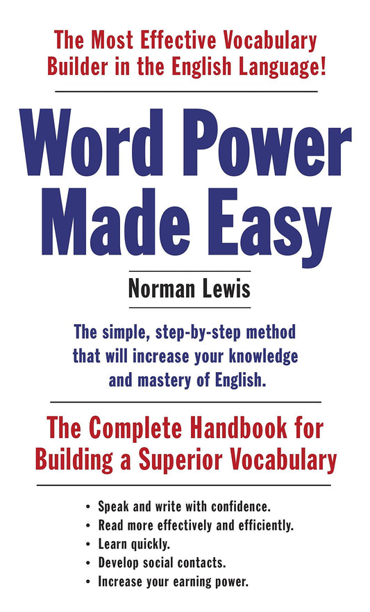 Word Power Made Easy: The Complete Handbook for Building a Superior Vocabulary by Norman Lewis book cover