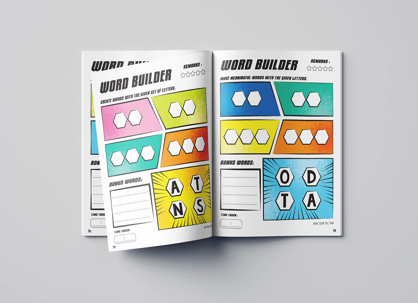 Word Builder Activity Book For Children - Make Meaningful Words With The Given Letters - Level 1