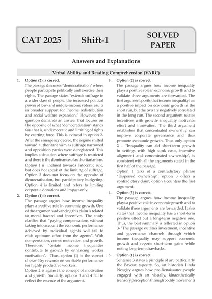 Oswaal CAT (COMMON ADMISSION TEST) | 25 Years’ | Chapterwise & Topicwise | Solved Papers | 1993 - 2008 & 2017 - 2025 | For 2026 Exam