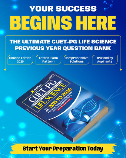 VEDPREP CUET-PG Life Science Solved Papers 2015–2026| Previous Year Questions with Detailed Solutions | COMMON UNIVERSITY ENTRANCE TEST | As Per Latest CUET-PG Syllabus | Second Edition 2026 |