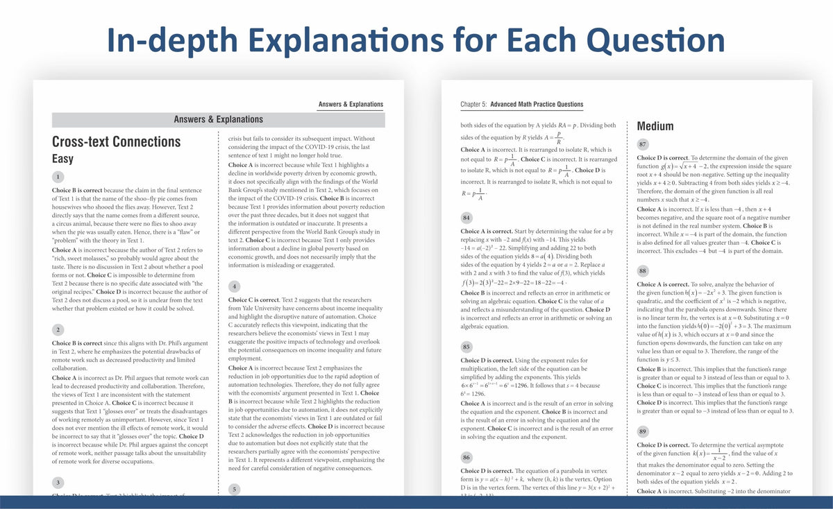 Digital SAT Prep Combo 2026-2027: Study Guide with 2000+ Questions Across 5 Full-Length Tests and Practice Questions for Reading, Writing, and Math