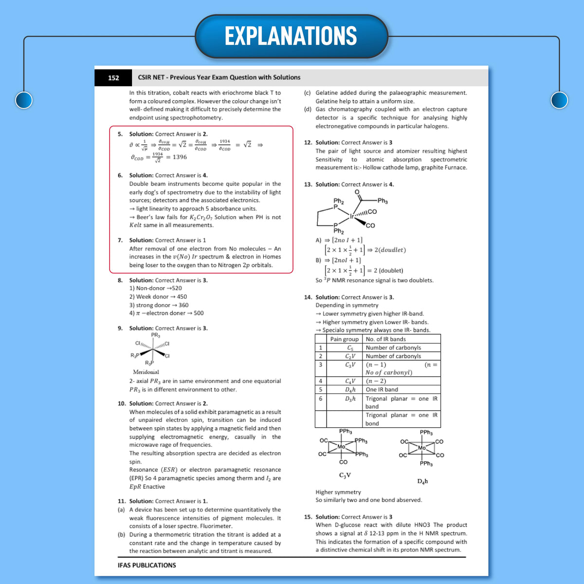 CSIR NET Chemical Science Book 2026 | 21 Topicwise Previous Year Solved Papers (2014 to July 2026) with Detailed Solutions | Topicwise CSIR NET Chemistry PYQ Book | IFAS Publications