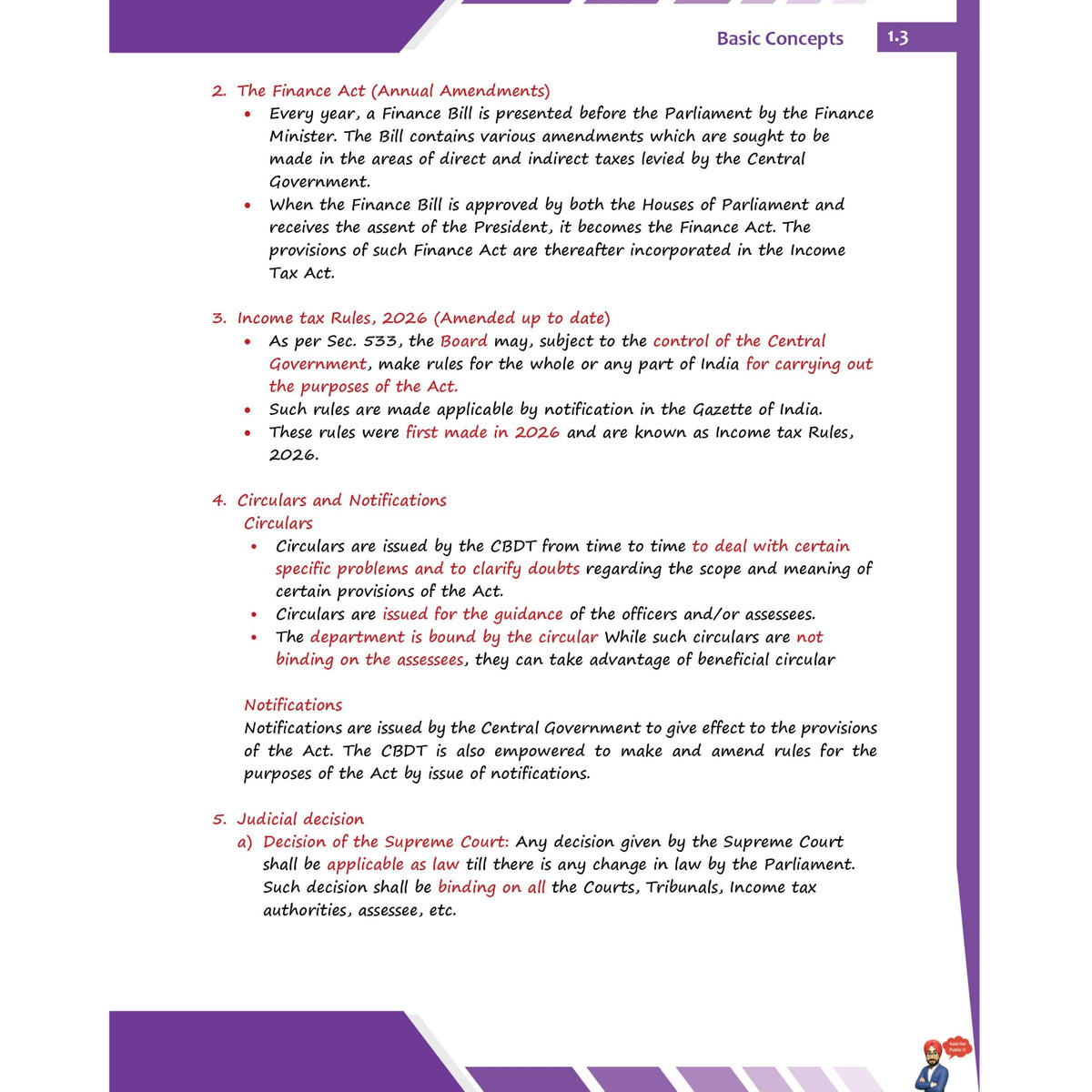 PW CA Intermediate Group 1 Income Tax Concept Book By CA Jasmeet Singh | Covering Theory, Exercise and Previous Years Questions & Solutions | Latest Syllabus For May 2027 Exams