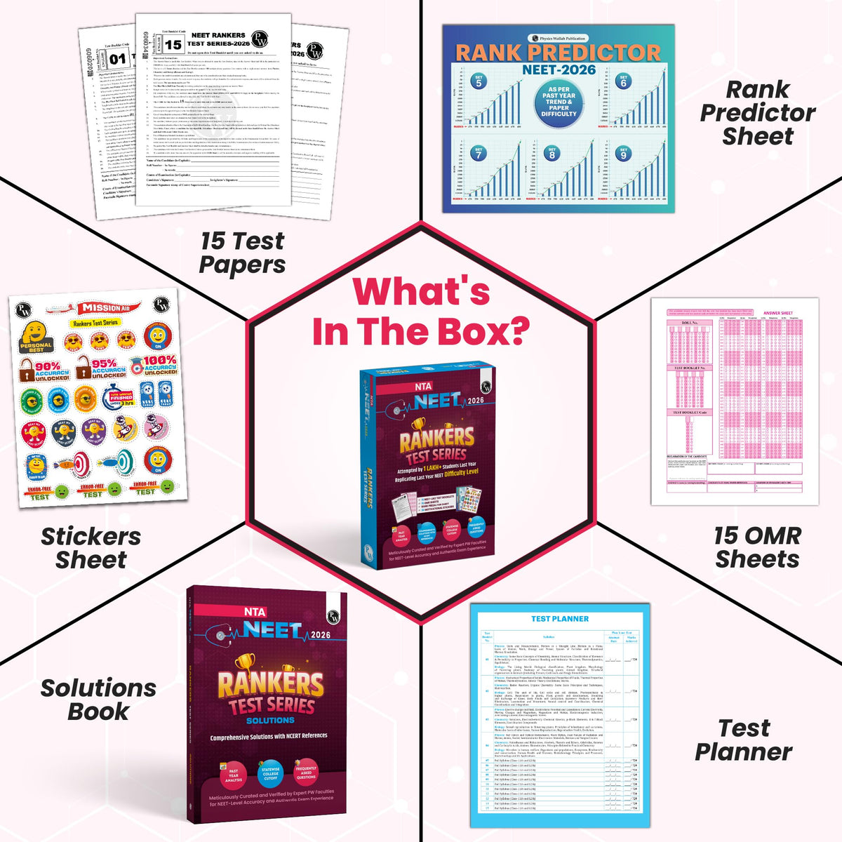PW NTA 15 NEET Rankers Test Series 2026 | Expert Verified & Curated | 15 NEET-Like Test Booklets, 15 OMR Sheets, Solution Booklet, Rank Predictor & ... [Paperback] [Jan 08, 2026] Physics Wallah