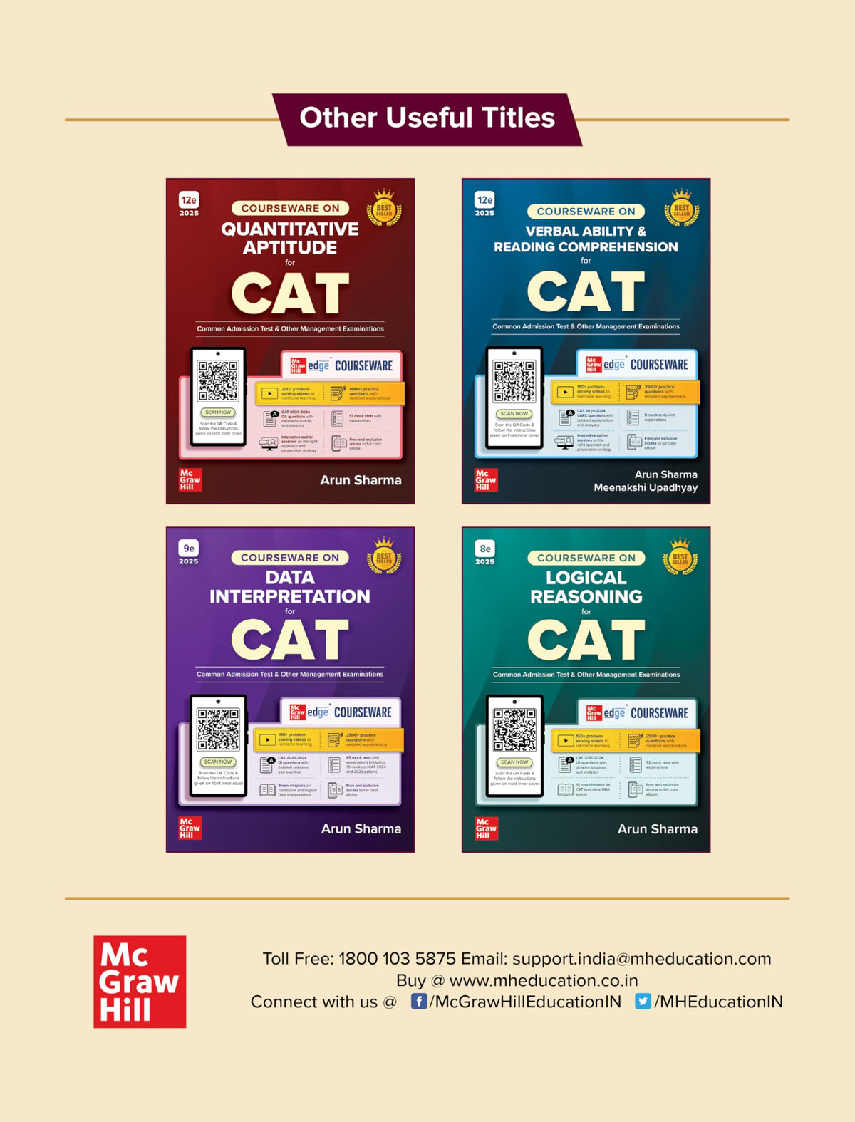 Maharashtra MAH MBA CET 2026 by Arun Sharma | 5000+ Chapter-wise Practice Question with detailed explanation | 4 Full-length Solved Mock Tests (200 Q each) | MMS CET 2026 | MH CET Common Entrance test