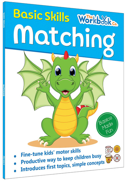 Matching Basic Skills Book for Kids 3+ | Fun Early Learning Activity Book with Shapes, Colors, Numbers & Patterns | Preschool Workbook | Best Educational Gift for Children