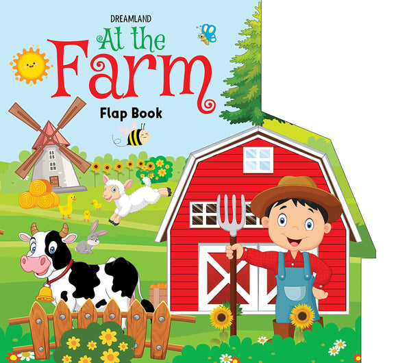 At the Farm - Lift The Flap Book for Kids Age 3-6 Years with Bright and Colourful Pictures- Early Learning Novelty Book for Children