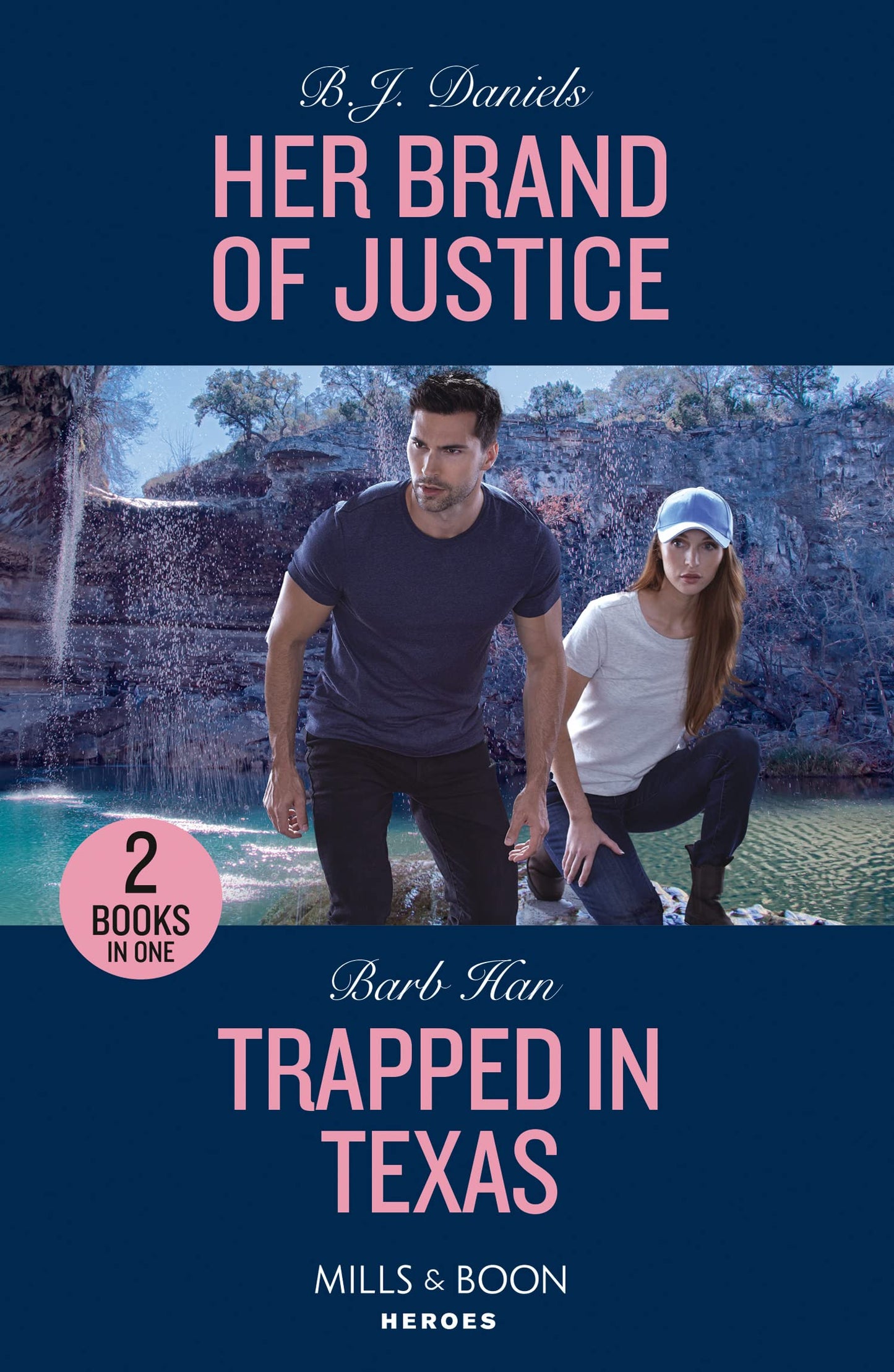 Her Brand Of Justice / Trapped In Texas book cover