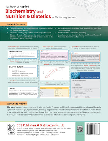 Textbook of Applied Biochemistry and Nutrition & Dietetics for BSc Nursing students -2 e/d
