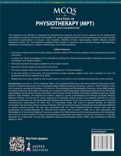 MCQs for Masters in Physiotherapy (MPT) Entrance Examination, 4/E for MPT Aspirants | 3200+ MCQs with Answers and 26 Model Papers | Exercise Therapy, Electrotherapy, and Biomechanics: 1
